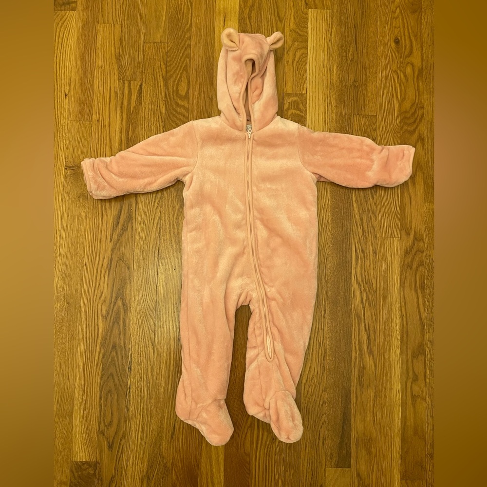 Children’s Place Pink Fleece Bunny Onesie